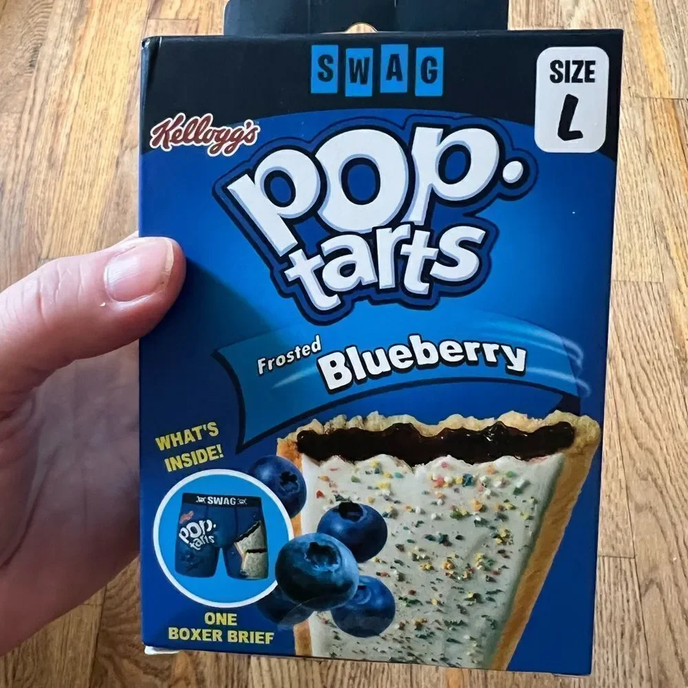 Kellogs Novelty Blueberry Pop Tarts Boxer Briefs Large